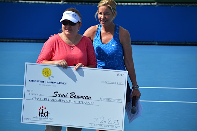 Chris Evert and Sami Bowman