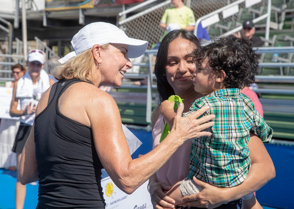 Chris Evert at the Raymond James Pro Celebrity Tennis Classic