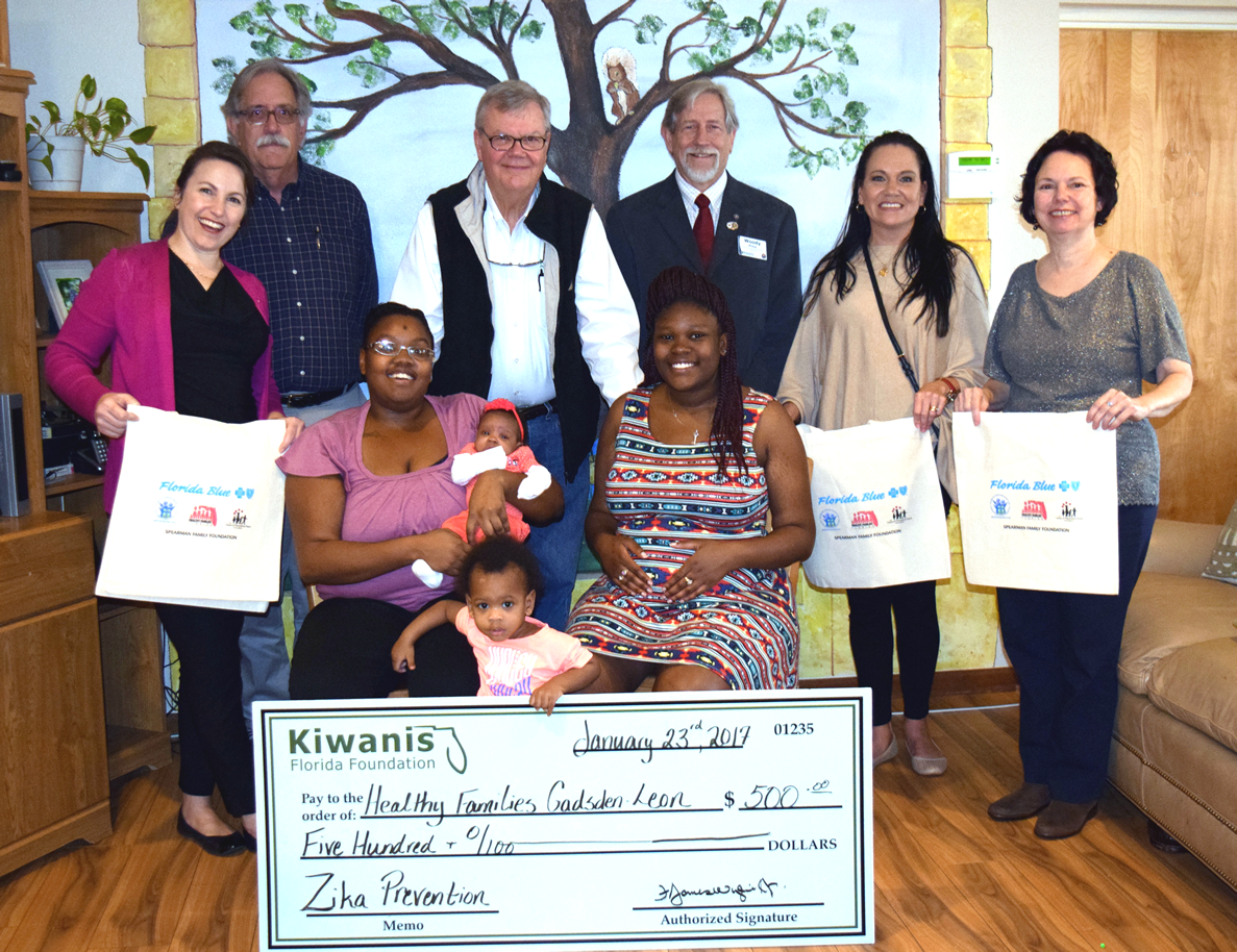 Capital City Kiwanis Club and Kiwanis Club of Quincy Receives Mini-Grant to support Healthy Families Gadsden/Leon