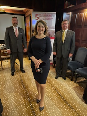 Senate President Pro Tempore Aaron Bean, Jennifer Ohlsen and Doug Sessions