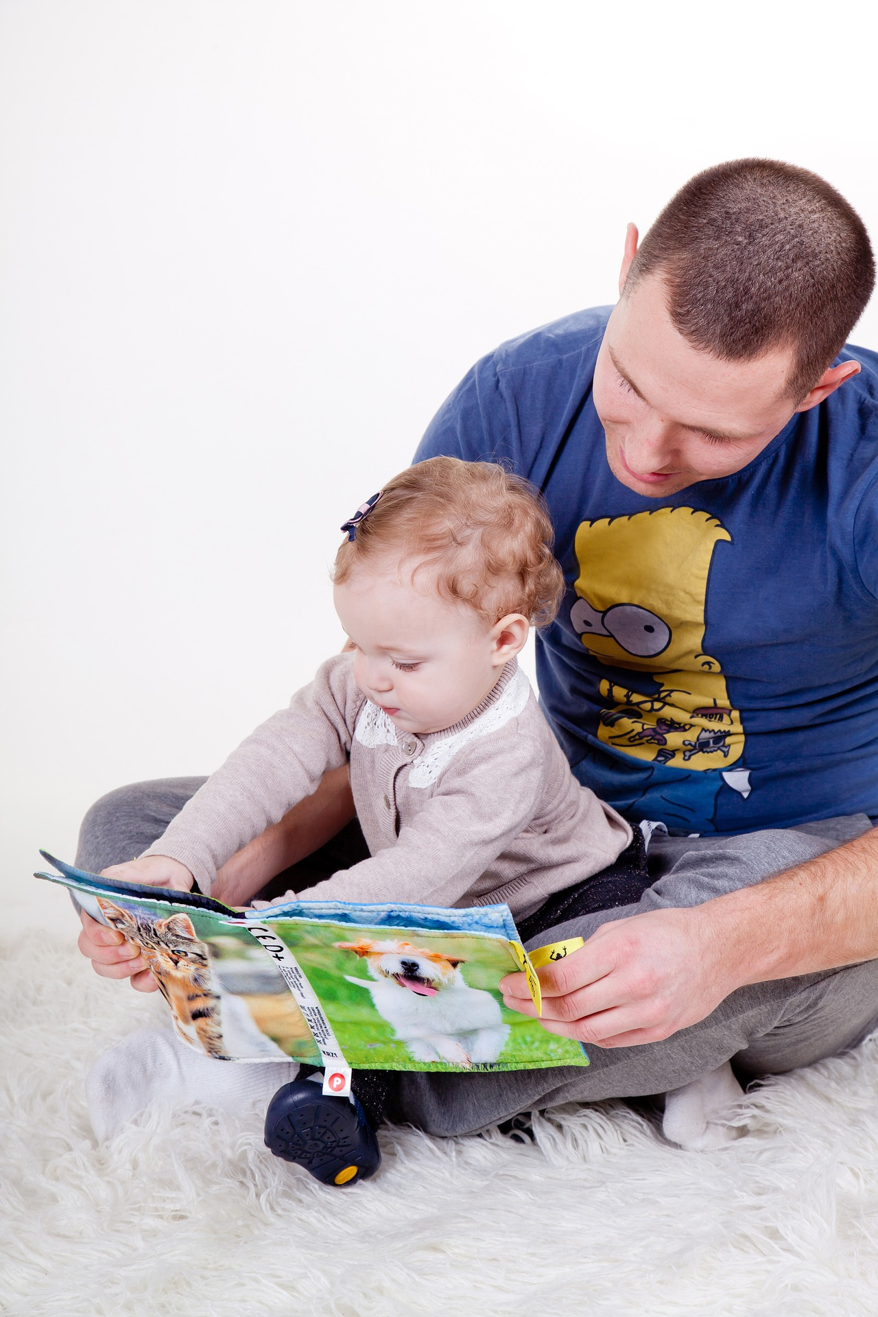 Toddler and Book