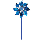blue and silver pinwheels
